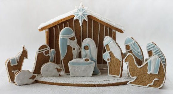 Gingerbread nativity