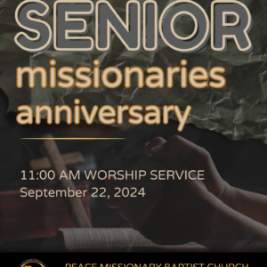 2024 Senior Missionaries Anniversary